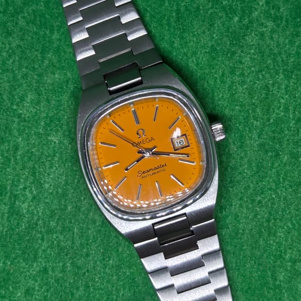 오메가 테레비 찐노랑 여성용