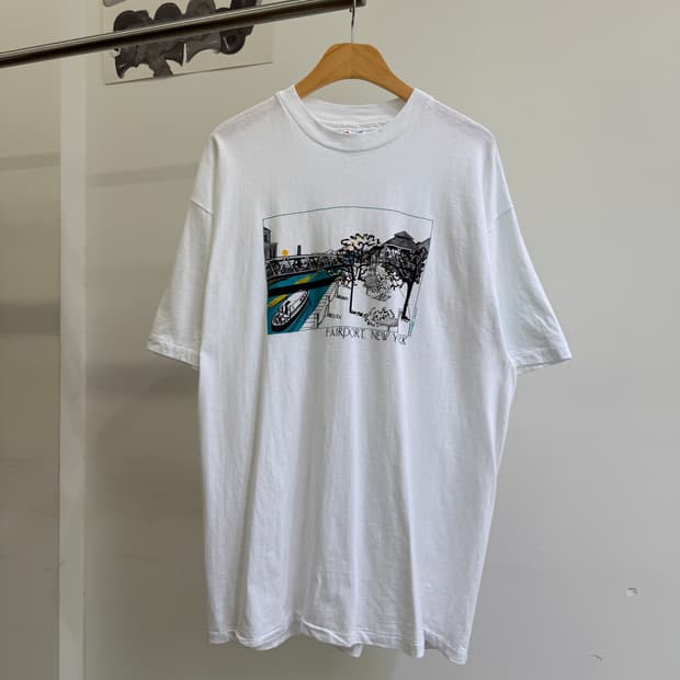 빈티지 HANES (Made in USA) 프린팅 티셔츠 