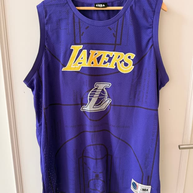NBA LA 레이커스 베이스볼 메쉬 져지