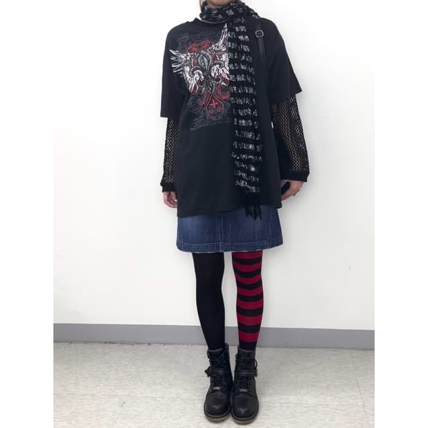 빈티지 데님 스커트