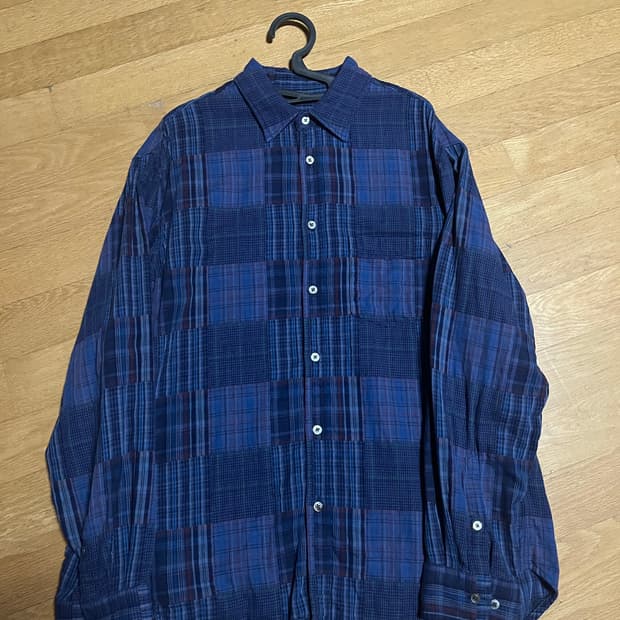 [1,s] 이얼즈어고 패치워크 포이카 셔츠