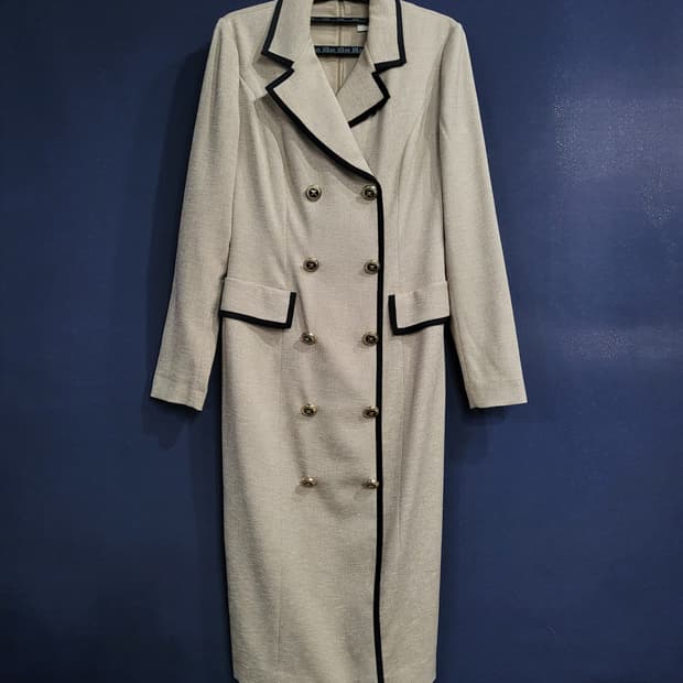 모조에스핀 카라넥 더블버튼 슬림핏 원피스