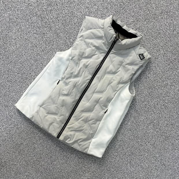 90 장미쉘바스키아 구스다운 패딩 조끼 0428J