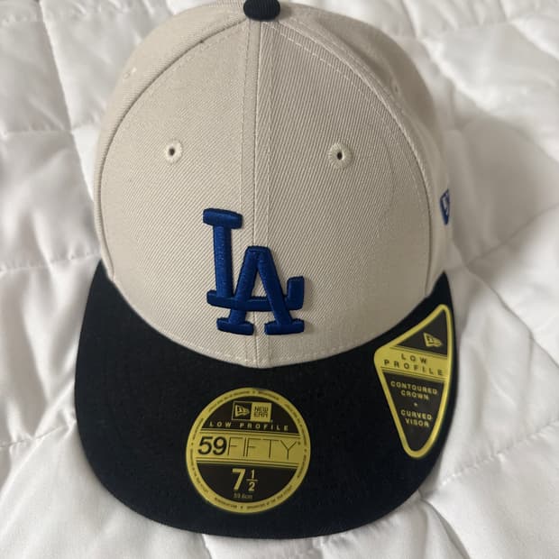 뉴에라 모자 MLB 월드 시리즈 LA 다저스 로우 프로파일 사이즈캡 스톤