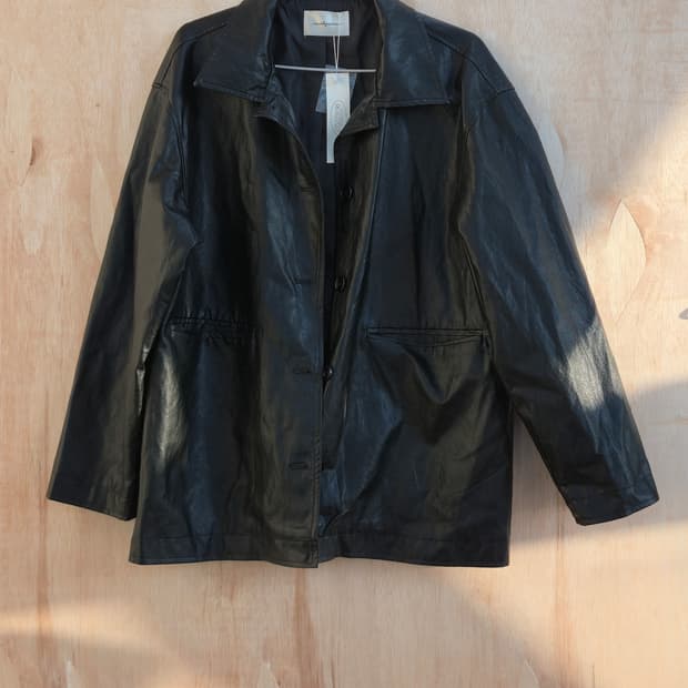 블랙 레더 가죽 자켓 black leather jacket