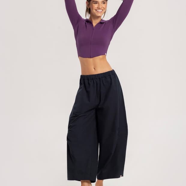 부디무드라 kitty wide pants_navy (m)