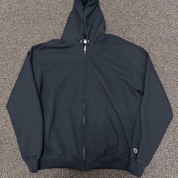 챔피온 기모 후드집업 블랙 L (ASIA 2XL)