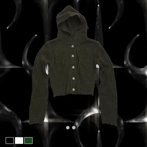 새상품급 1사이즈) 떠그클럽 여성 트라이벌 네트 후디