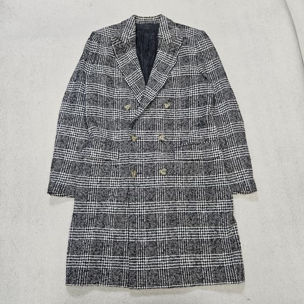 아미 더블브레스티드 체크 코트 46