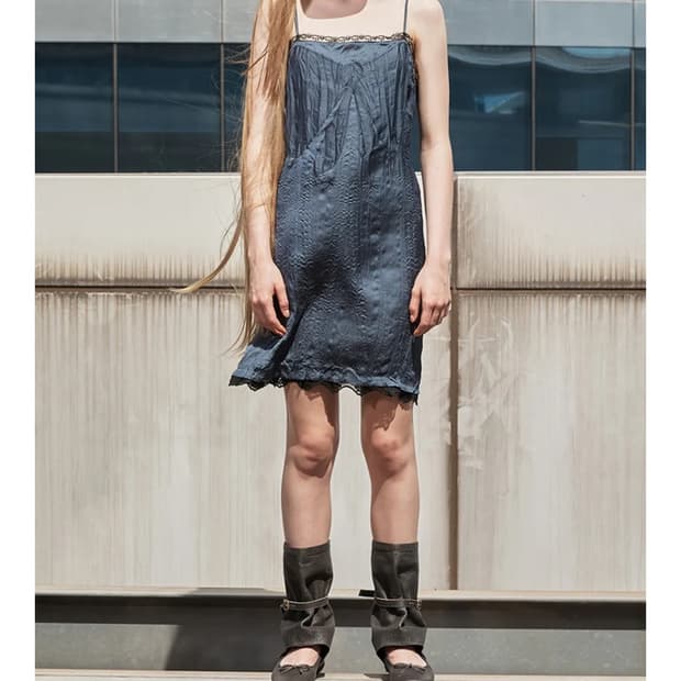 오픈와이와이 세틴 미니원피스