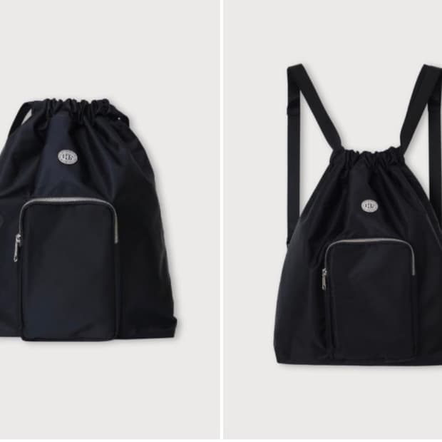 에토스 나일론 스트랩 백팩 블랙