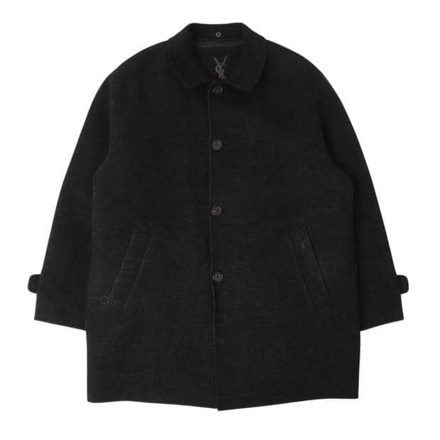 입생로랑 뿌르 옴므 ysl로고 울 하프 코트