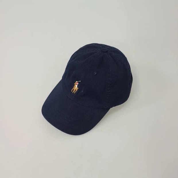 폴로 멀티로고 코튼 볼캡 네이비 OS