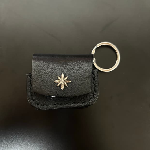 렌도 에어팟 프로2 가죽,실버 콘쵸 케이스