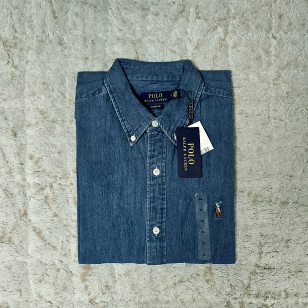 폴로 랄프로렌 중청 데님셔츠 클래식핏
XL사이즈 새제품