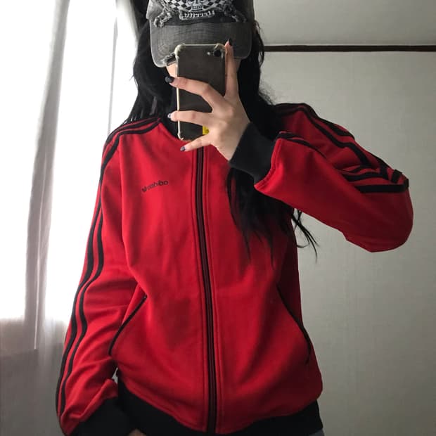 아디다스 블랙 레드 베켄바우어 져지