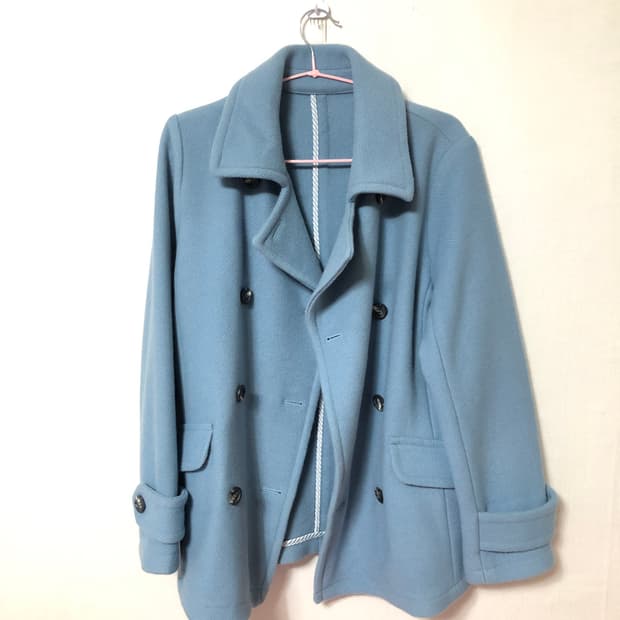Sky Blue Half Coat 