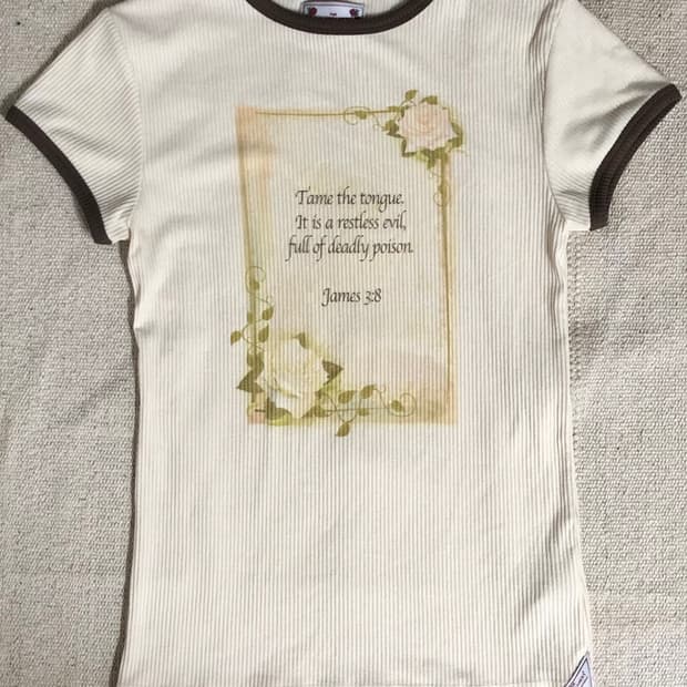 스컬프터 반소매 티셔츠 Rose Ringer Tee Raw