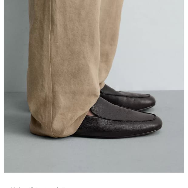 (주우재 착용) zara 레더 로퍼 블랙 42 kr 270