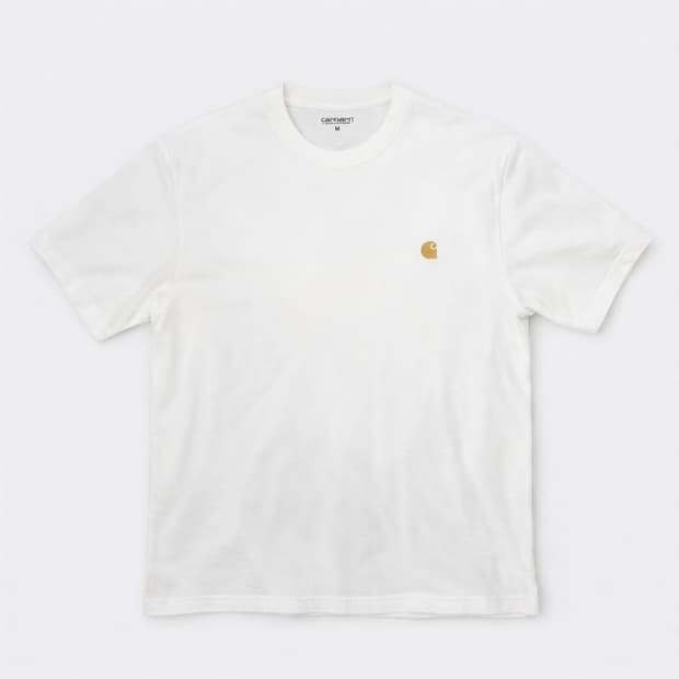 칼하트 WIP 반팔티 L 화이트 오버핏 정품 / 실착1회 S급