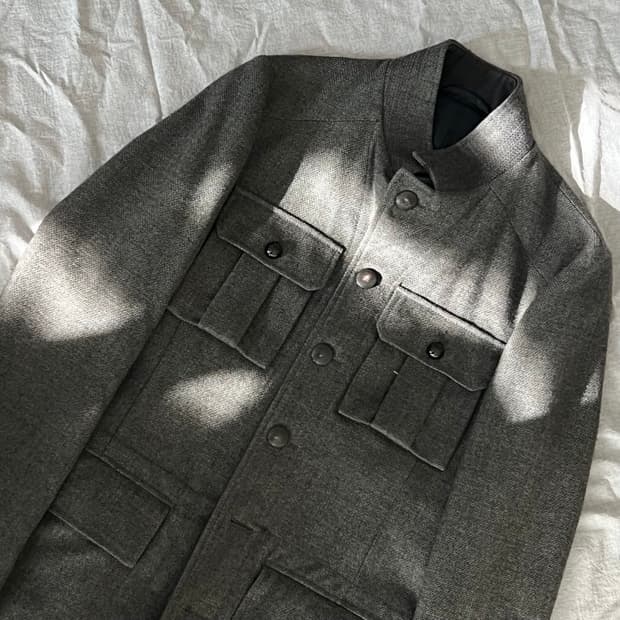 발렌시아가 울 밀리터리 자켓