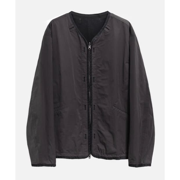 reversible liner jacket - charcoal brown