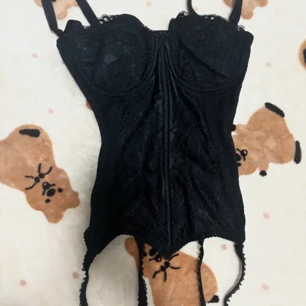 빈티지 고스로리 고딕 코르셋 슬리브리스