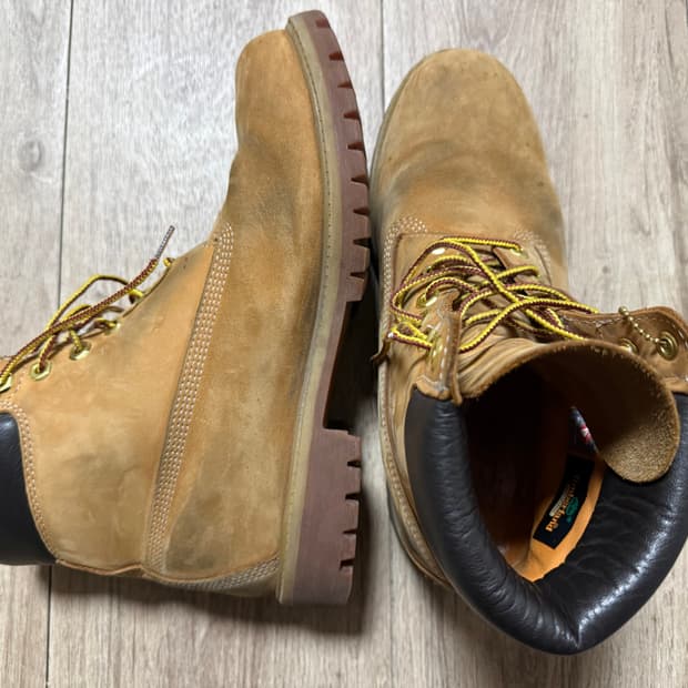 팀버랜드 프리미엄 6인치 워터프루프 부츠 위트 누벅 - 와이드 275