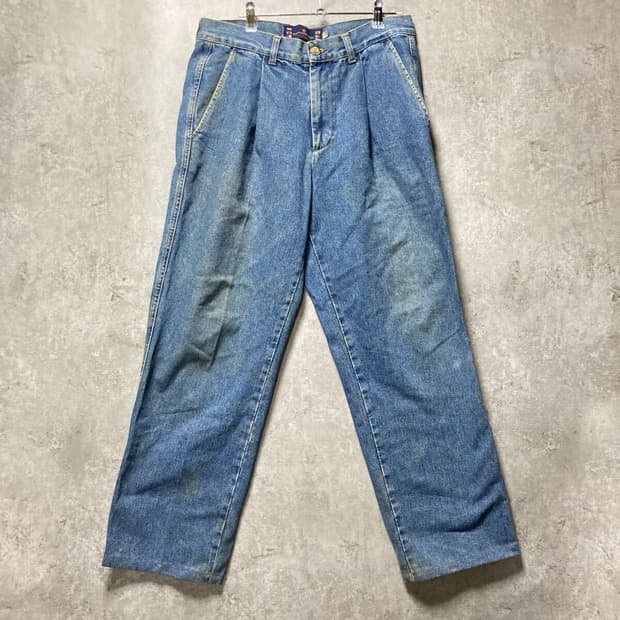 Ermenegildo Zegna 플리츠 워싱 데님