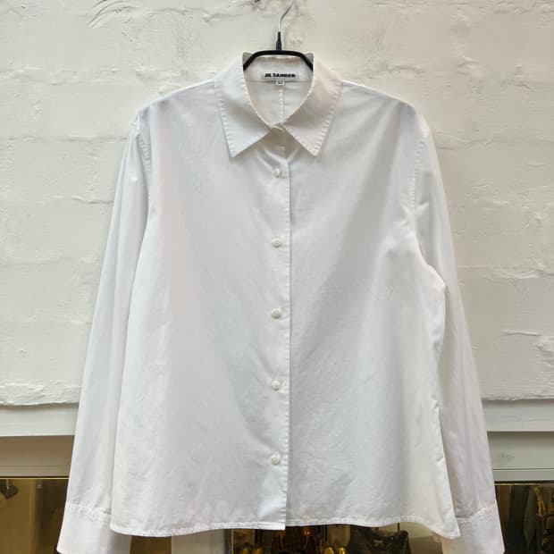 Jil Sander 화이트 긴팔 셔츠 40
