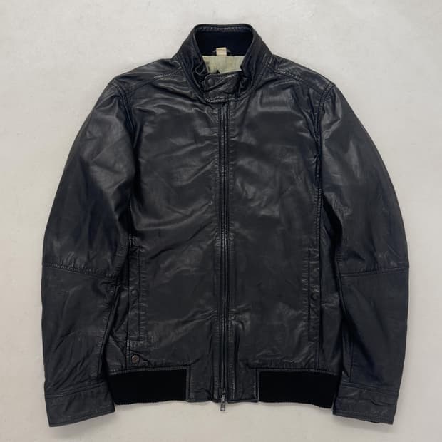 디젤 레더 블루종