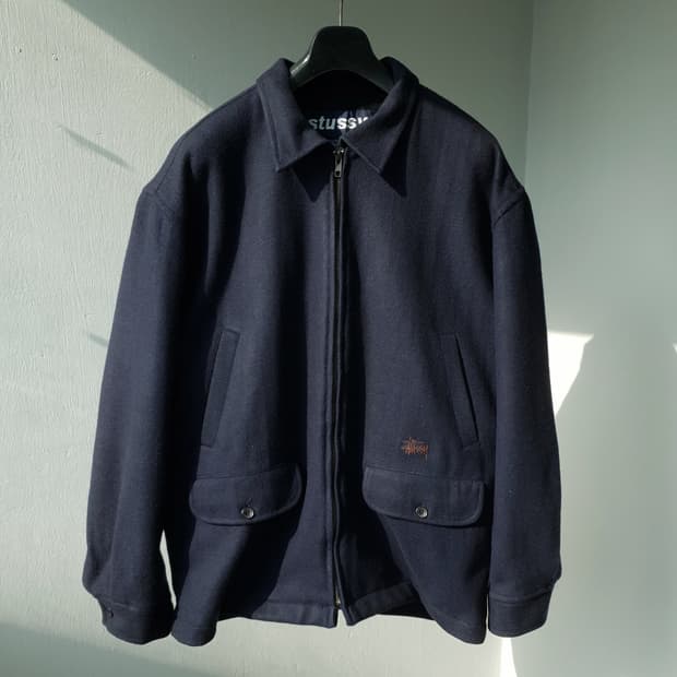 90s Stussy wool work jacket