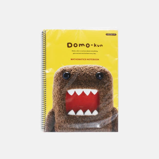 도모군 고전 문구 스프링 노트 노랑