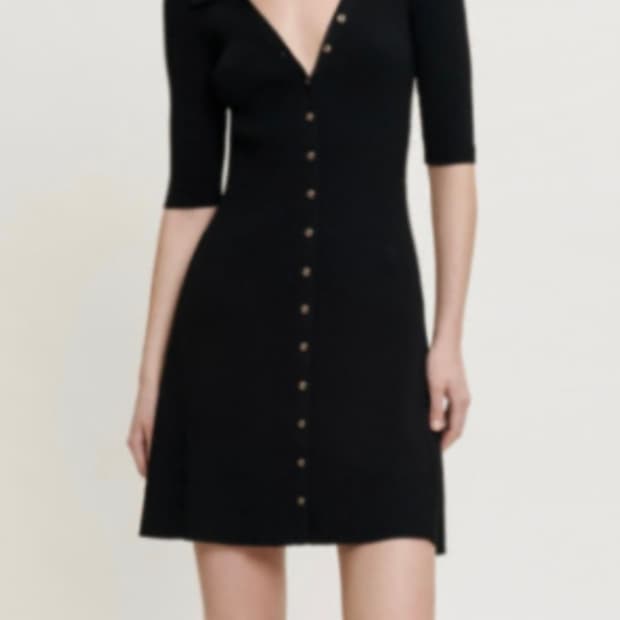 마쥬 골지 니트 원피스 36