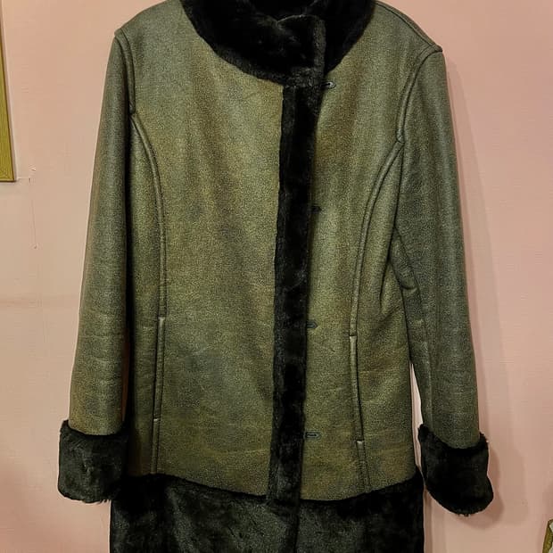 버버리블루라벨페이크무스탕