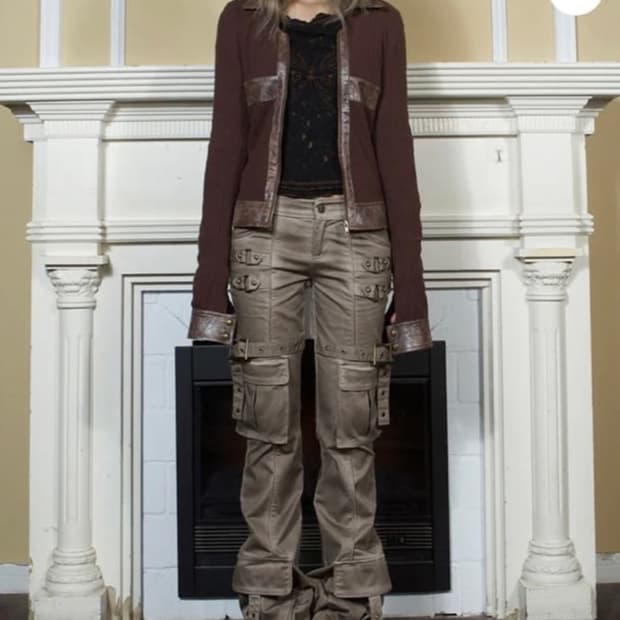 (구해요) ARIADNAw 스트레이트 캐주얼 사이드 포켓 타이트 ​팬츠