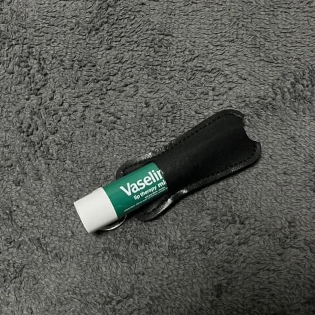 [새상품] 립밤키링 가죽