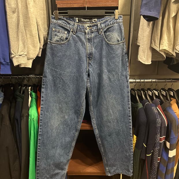 빈티지 90s 리바이스 실버탭 배기 데님 팬츠 