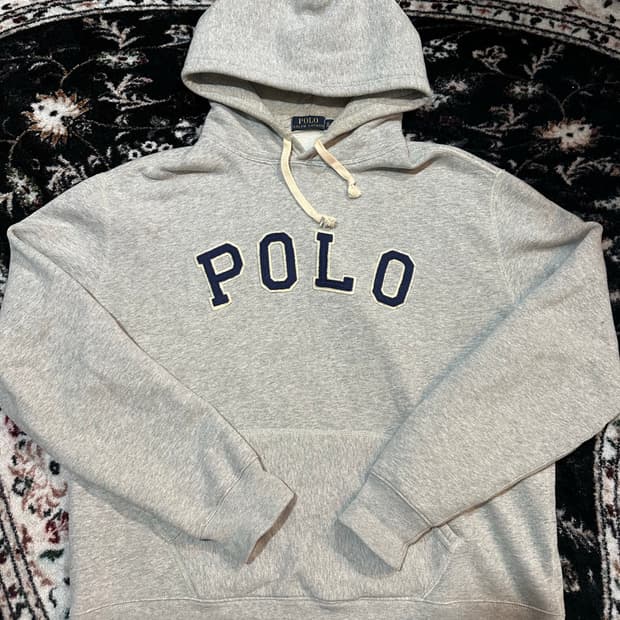 폴로 랄프로렌 펠트 빅 아치로고 후드티