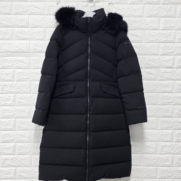 택포) 21s 콜롬비아 블랙 구스다운 롱패딩 S