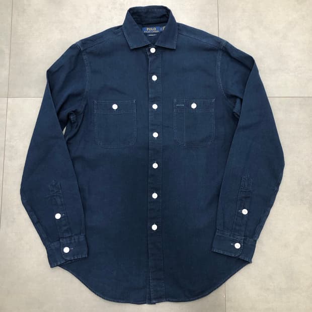 폴로 랄프로렌 인디고 워크 셔츠 S