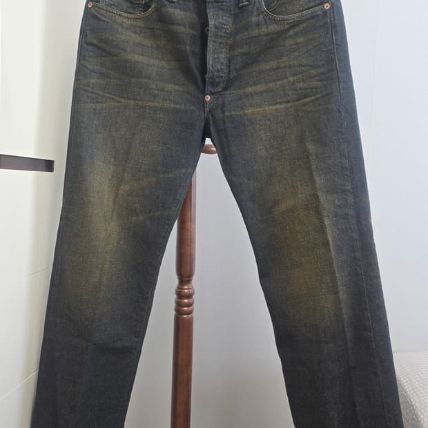 [RRL] 신치백 서스펜더 데님 34x32 (782612365001)