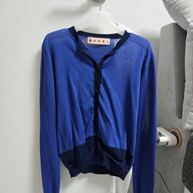 마르니 marni  칼라블록 가디건 38