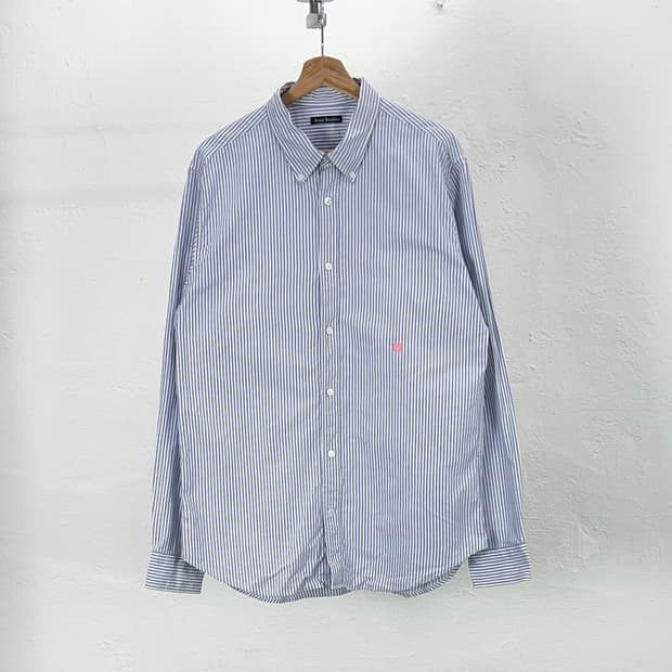 아크네 스튜디오 스트라이프 버튼 업 박스헤더 셔츠