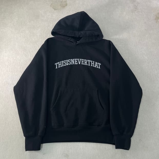 100 디스이즈네버댓 빅로고 후드티