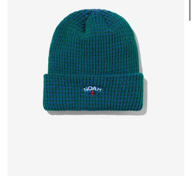 노아 트리컬러 비니 블루 틸