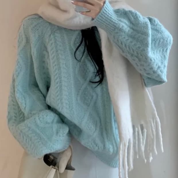 민트코어 첫눈 니트❄️⛄️