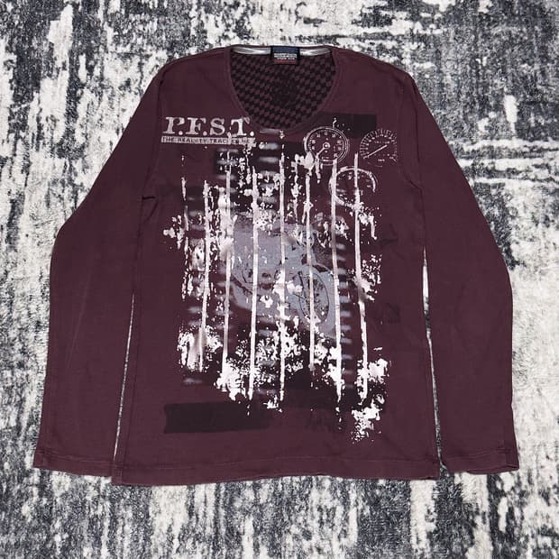{Nicole Club} Punk Graphic Long Sleeve  