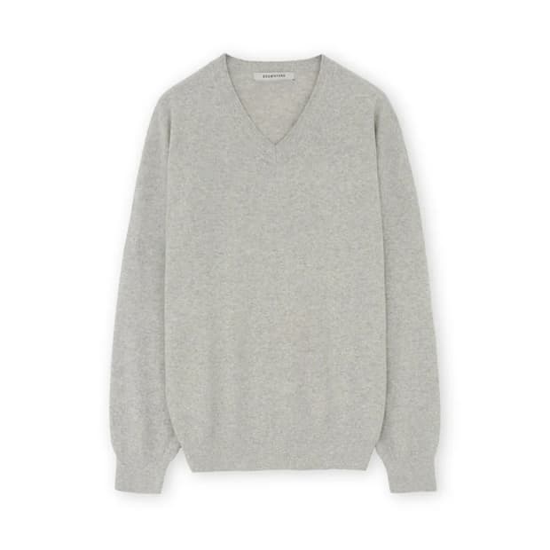 브라운야드 - 엑스트라 슈퍼 파인 브이넥 니트