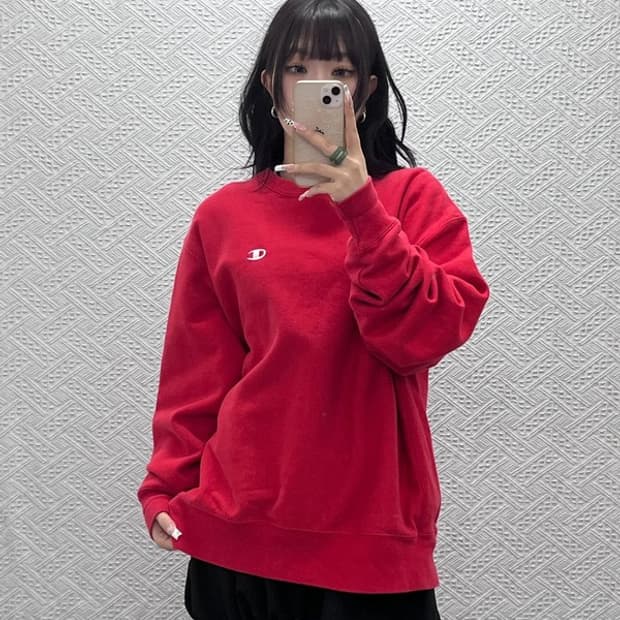 챔피온 올드스쿨 레트로 빈티지 캐주얼 맨투맨 L C11238